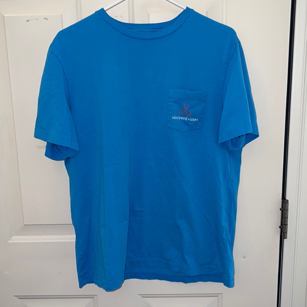Vineyard Vines Men’s Blue Short Sleeve Pocket Tee
